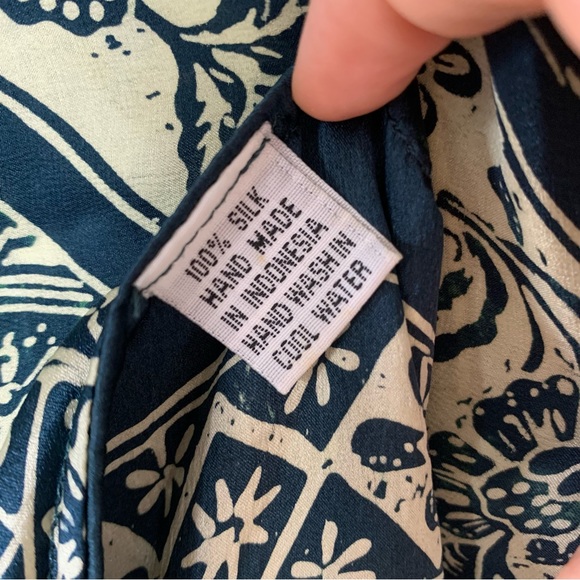 Natalie Martin Green Print Silk Midi Tunic Dress - Picture 8 of 8